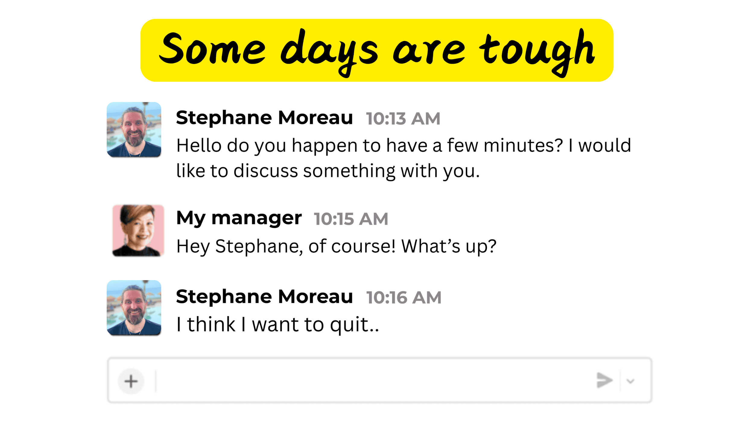 Don't be too hard on yourself